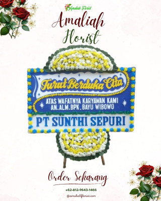 Papan Bunga Duka di Bojonegoro