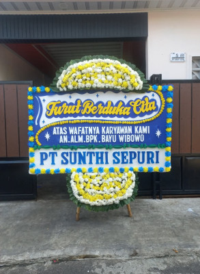 Papan Bunga Duka di Bojonegoro