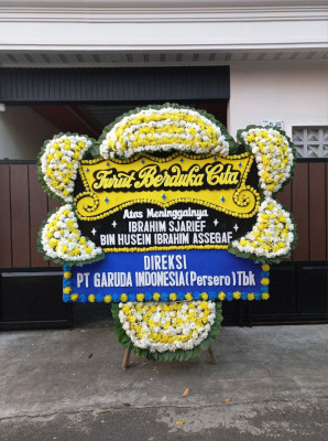 Papan Bunga Duka di Bojonegoro