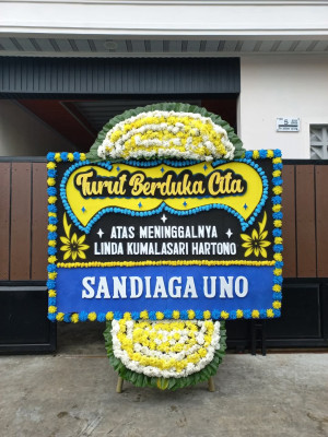Papan Bunga Duka di Bojonegoro